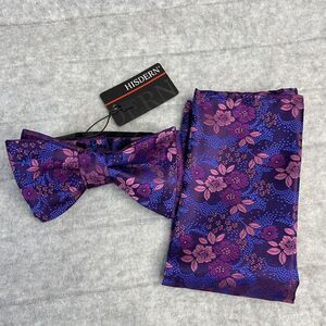 Hisdern Bow Tie and Pocket Square‎